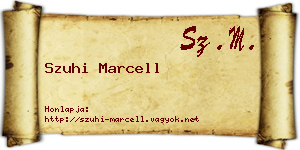 Szuhi Marcell névjegykártya